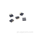Conector fêmea com passo de 2,54 mm preto 4P
